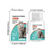 Cat Probiotic Supplement , Digestive Health Tablets for Kittens &amp; Adult Cats