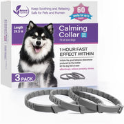3/4-Pack Calming Pheromone Collars , Adjustable Anxiety Relief for Dogs &amp; Cats