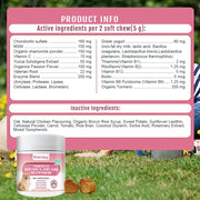 Multivitamin Chews for Dogs , Complete Daily Health Support with Probiotics & Glucosamine