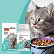 Cat Probiotic Supplement , Digestive Health Tablets for Kittens &amp; Adult Cats