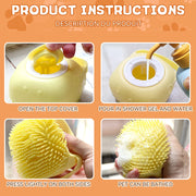 Dog &amp; Cat Bathing Brush , 2-in-1 Silicone Grooming Tool with Shampoo Dispenser