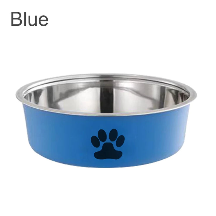 Stainless Steel Pet Bowl with Non-Slip Rubber Base