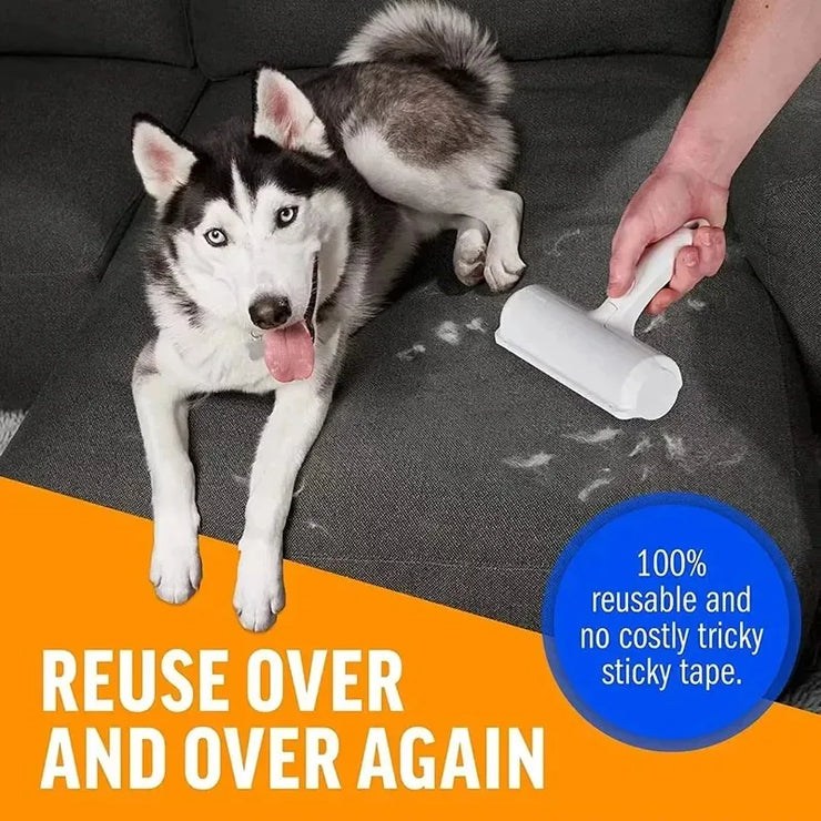 Pet Hair Remover Roller | Reusable Lint Roller for Furniture & Clothes