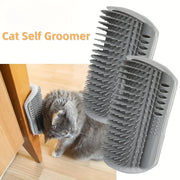 Wall-Mounted Cat Self Groomer – Massage Brush for Kittens &amp; Small Pet