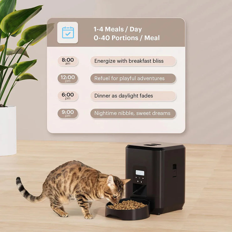 Smart Automatic Pet Feeder – Timed Food Dispenser for Cats &amp; Dogs