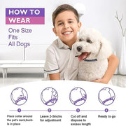 3/4-Pack Calming Pheromone Collars , Adjustable Anxiety Relief for Dogs &amp; Cats