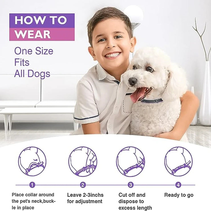 3/4-Pack Calming Pheromone Collars , Adjustable Anxiety Relief for Dogs &amp; Cats