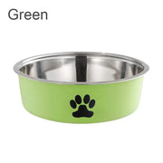 Stainless Steel Pet Bowl with Non-Slip Rubber Base