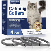 3/4-Pack Calming Pheromone Collars , Adjustable Anxiety Relief for Dogs &amp; Cats